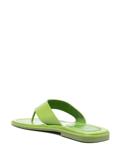 By Far Zizi Pistachio Gloss Grained Leathe In Green