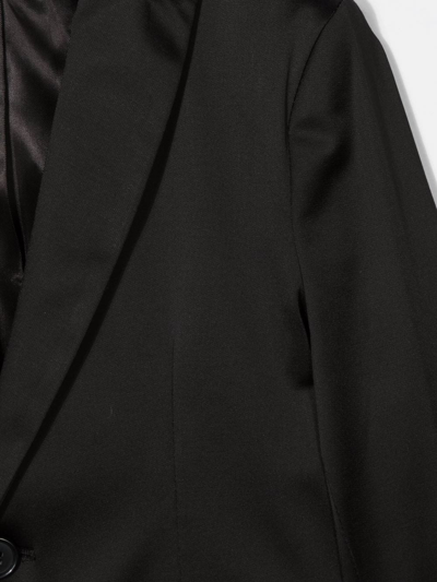 Paolo Pecora Fitted Single-breasted Blazer In Black