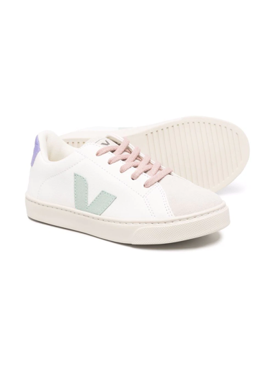 Shop Veja Esplar Lace-up Sneakers In White