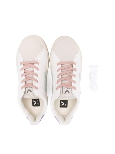 Shop Veja Esplar Lace-up Sneakers In White