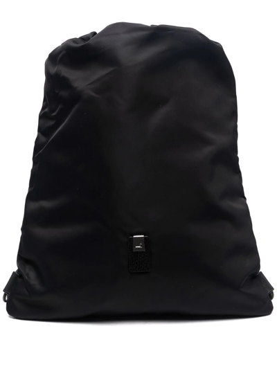 Shop Alyx Patch-detail Drawstring Backpack In Black