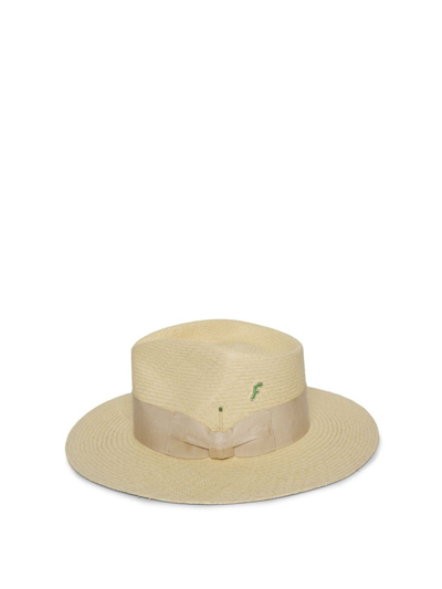 Shop Nick Fouquet Slack Fedora Straw Hat In Neutrals