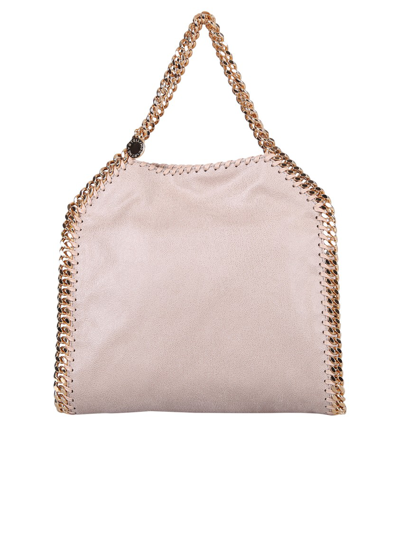 Shop Stella Mccartney Falabella Mini Crossbody Bag In Neutrals