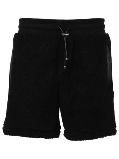 Shop Amiri Polar Fleece Shorts In Black