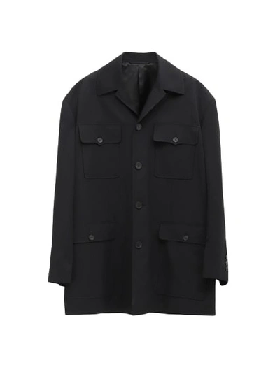Shop Balenciaga Single Breasted Jacket In Black