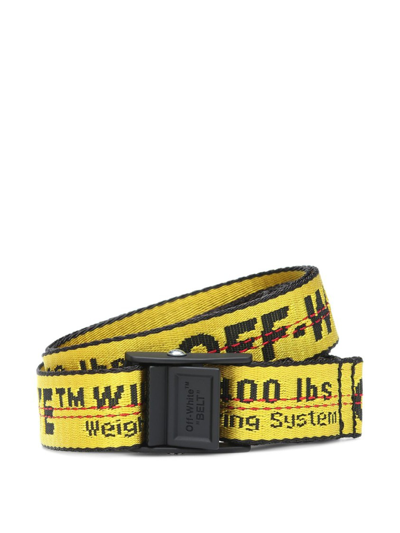 Shop Off-white Mini Industrial Belt H25 In Yellow