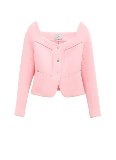 Shop Coperni Scooped Neck Jacket In Pink