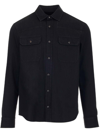 Shop Ermenegildo Zegna Black Other Materials Shirt