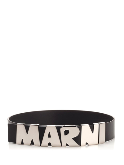 Shop Marni Black Other Materials Belt