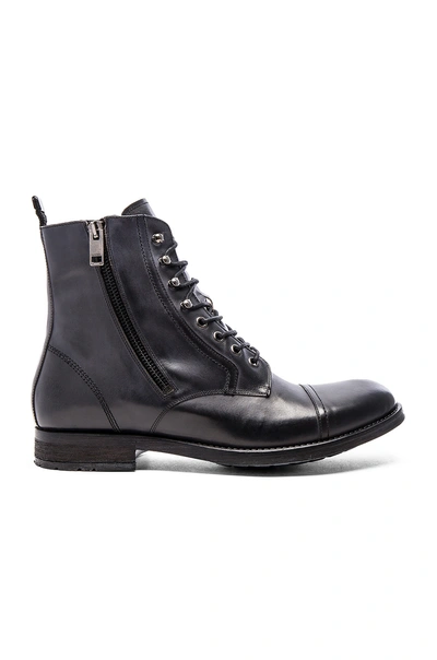Diesel Black Leather D-kallien Boots