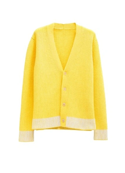 Shop Jacquemus Le Cardigan Limone In Yellow