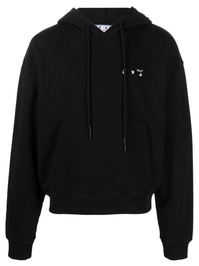 Shop Off-white Caravaggio Paint Oversized Fit Hoodie In Black