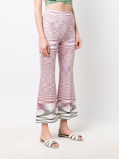 Shop Missoni High Waist Trousers In Pink