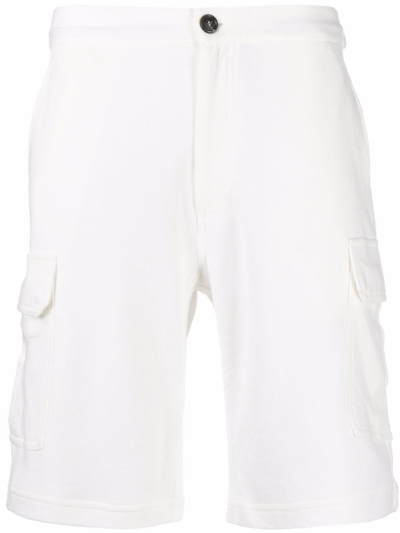 Shop Brunello Cucinelli High Waisted Bermuda Shorts In White