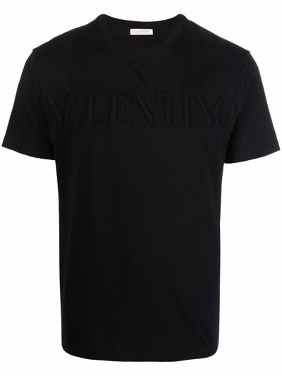 Shop Valentino T-shirt Logo In Black