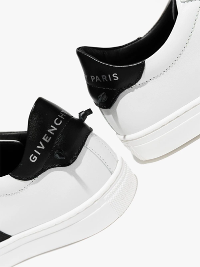 Shop Givenchy Logo-tape Low-top Sneakers In White