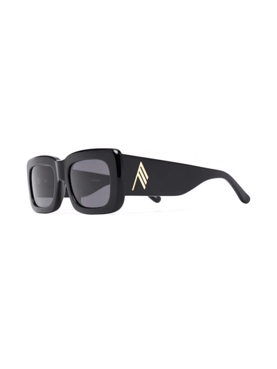 Attico Marfa Rectangular Sunglasses In Black