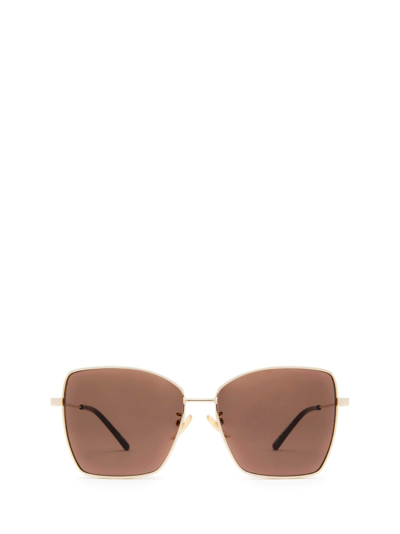 Shop Balenciaga Eyewear Butterfly In Gold