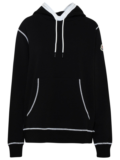 Shop Moncler Grenoble Logo Patch Hoodie In Black