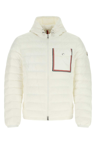Shop Moncler Lihou Hooded Down Jacket In White