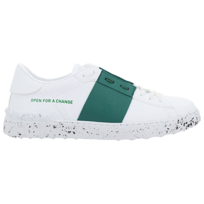 Shop Valentino Men's Shoes Trainers Sneakers   Open For A Change In White