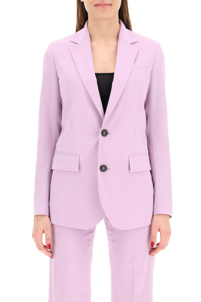 Shop Dsquared2 Light Wool Manhattan Blazer In Lilac (purple)