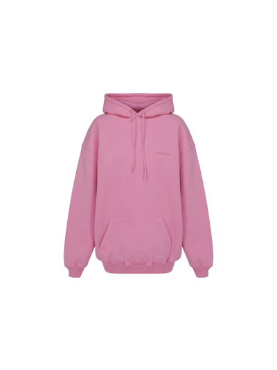Balenciaga Cotton Sweatshirt With Embroidery - Atterley In Pink | ModeSens