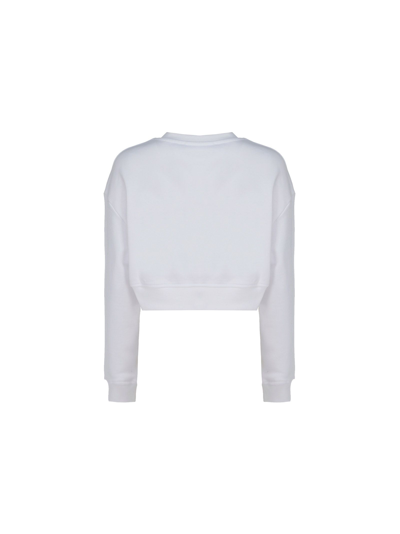 Shop Love Moschino Women's White Other Materials Sweater