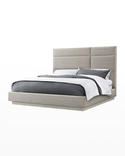 Shop Interlude Home Quadrant Queen Bed In Feather