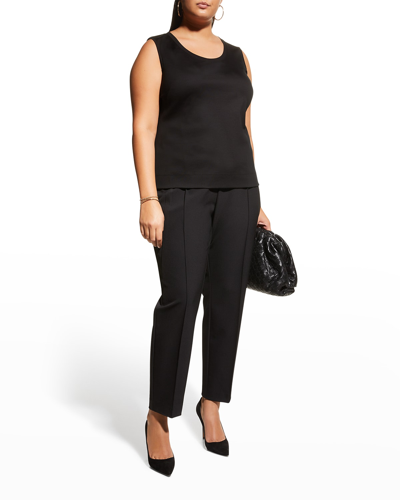 Shop Lafayette 148 Plus Size Gramercy Acclaimed-stretch Pants In Black
