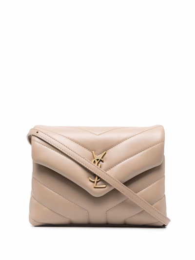 Neutral Loulou Toy quilted-leather cross-body bag