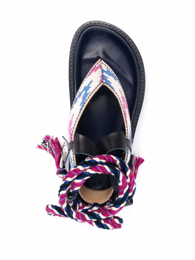 Shop Isabel Marant Edeme Chunky Sandals In Beige