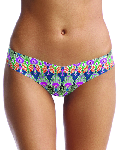 Shop Commando Seamless Printed Thong In Tribal Feathers