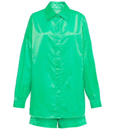 Shop The Frankie Shop Perla Shirt Jacket And Shorts Set In Kelly Green