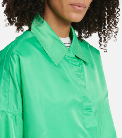 The Frankie Shop 'perla' Concealed Placket Oversized Shirt Jacket In Kelly Green