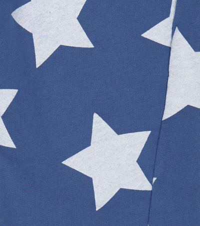 The Animals Observatory Panther Cotton Jersey Sweatpants In Blue