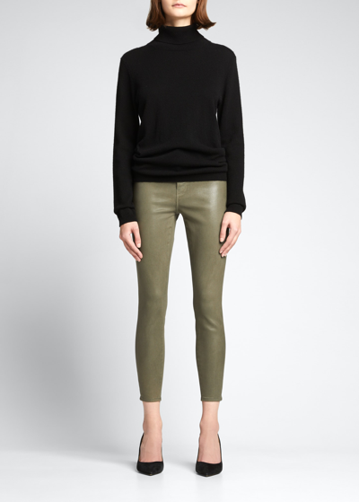 Shop L Agence Margot High-rise Skinny Jeans In Beetle Coa