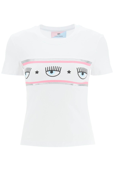 Shop Chiara Ferragni Maxi Logomania T-shirt In Mixed Colours