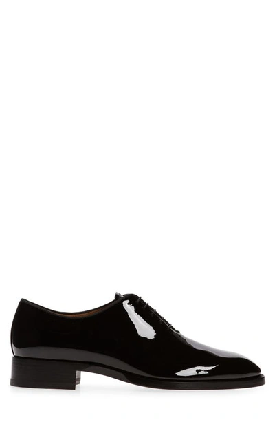 Shop Christian Louboutin Corteo Wholecut Oxford In Black