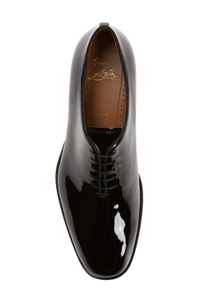 Shop Christian Louboutin Corteo Wholecut Oxford In Black