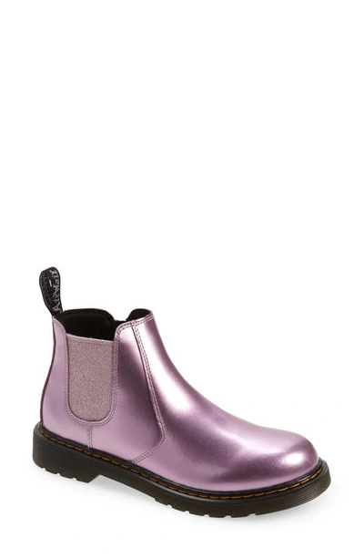 Shop Dr. Martens' 2976 Sparkle Chelsea Boot In Pink Lavender