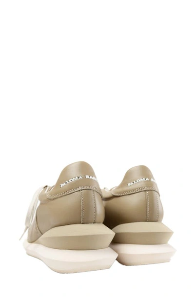 Paloma Barceló Alenzon Wedge Sneaker In Med. Green/ Salvia