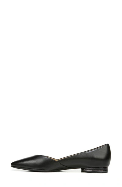 Shop Naturalizer Havana Pointed Toe Flat In Black Leather