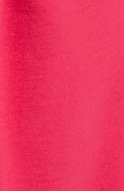 Fraiche By J Long Sleeve Tie Front Dress In Cherry