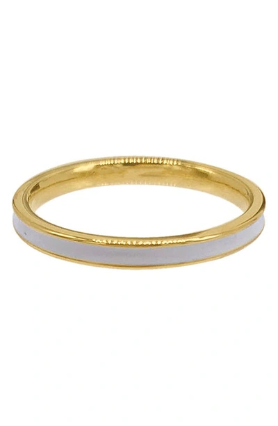 Shop Adornia White Enamel Band Ring