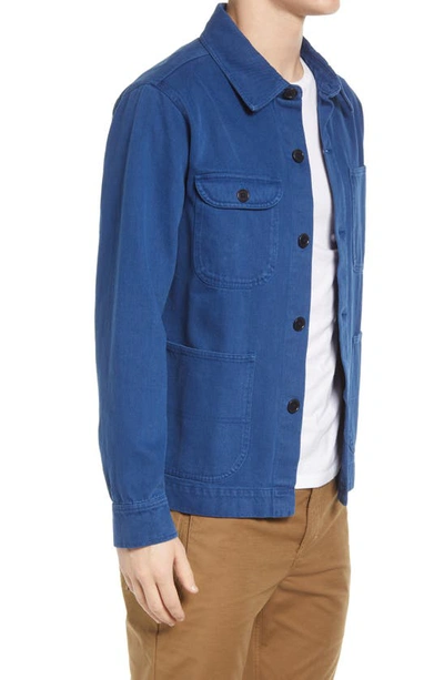 Shop Alex Mill Garment Dyed Work Jacket In French Navy