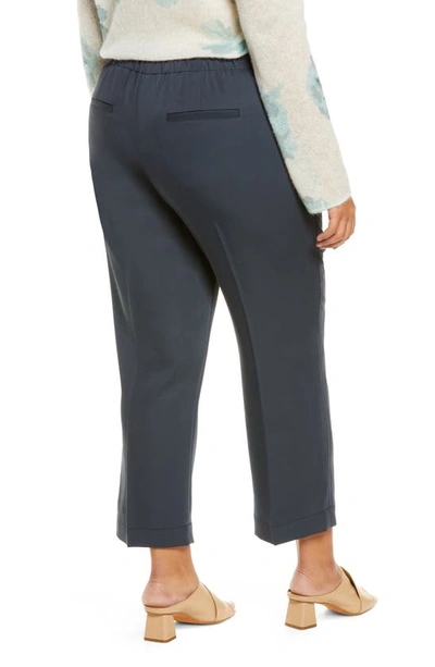 Shop Vince Tapered Pull-on Pants In Dark Tide