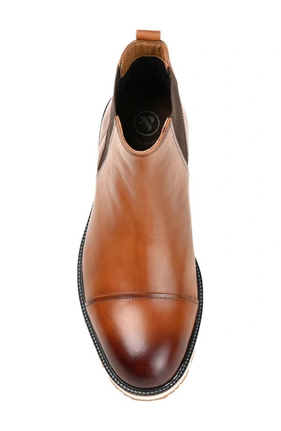 Shop Thomas & Vine Thomas And Vine Jaylon Cap Toe Chelsea Boot In Cognac