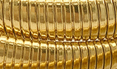 Adornia 14k Plated Omega Chain Triplet Bracelet In Yellow