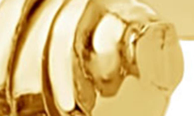 Sterling Forever Simple Twist Hoop Earrings In Gold